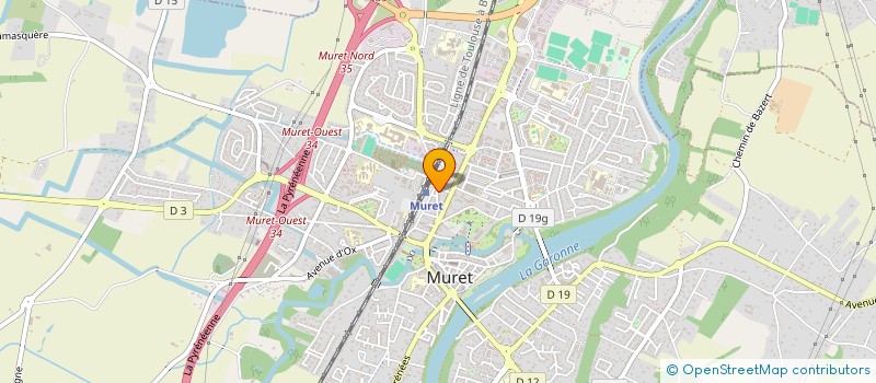 localisation de l'entreprise MONSIEUR GILBERT GAILLARD  MURET