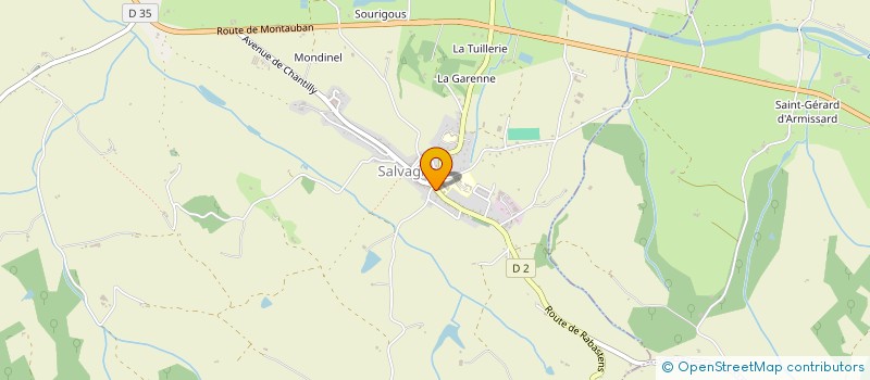 localisation de l'entreprise MONSIEUR GILBERT GAMBAZZA  SALVAGNAC