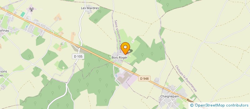 localisation de l'entreprise MONSIEUR GILBERT GAMIN  SAINT-VINCENT-LA-CHATRE