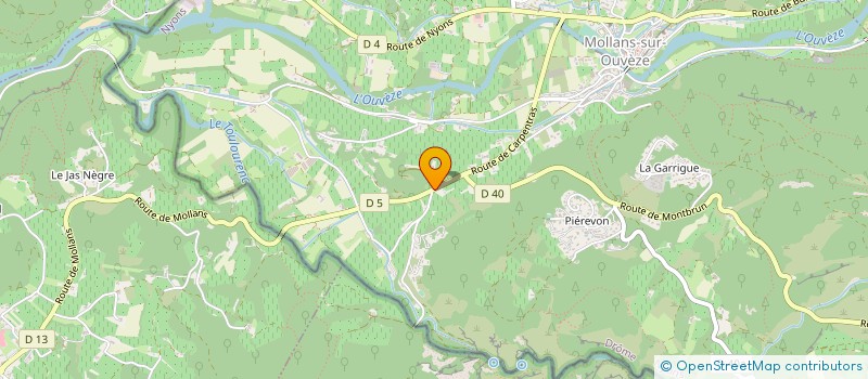 localisation de l'entreprise MONSIEUR GILBERT GARCIN  MOLLANS-SUR-OUVEZE