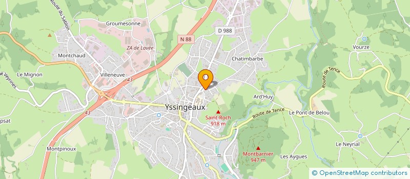 localisation de l'entreprise MONSIEUR GILBERT GARNIER  SAINT-JULIEN-DU-PINET