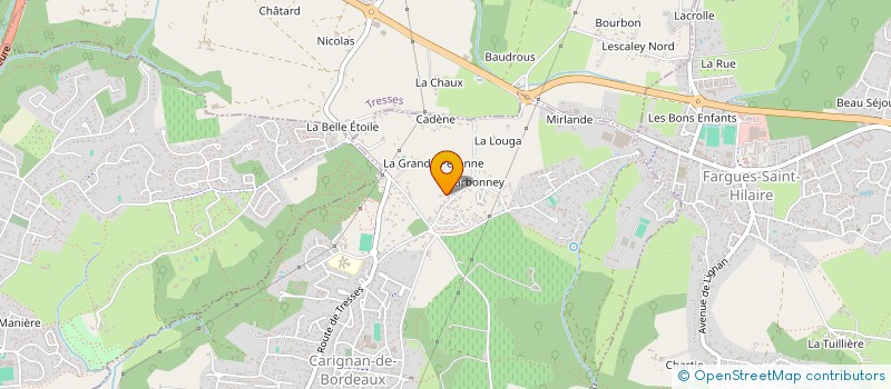 localisation de l'entreprise MONSIEUR GILBERT GARROUTY  CARIGNAN-DE-BORDEAUX