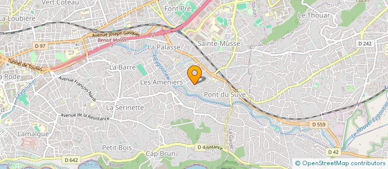 localisation de l'entreprise MONSIEUR GILBERT GAS  TOULON