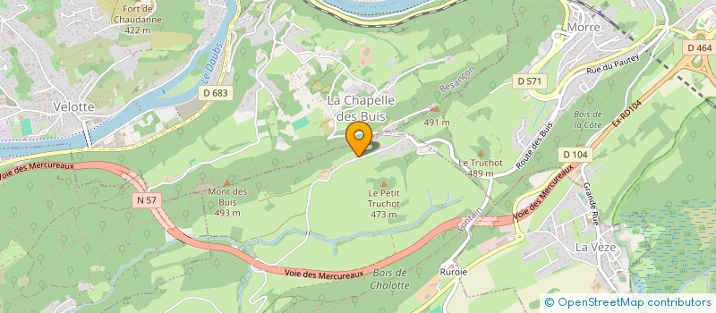 localisation de l'entreprise MONSIEUR GILBERT GAUDILLAT  FONTAIN