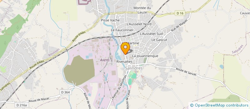 localisation de l'entreprise MONSIEUR GILBERT GAZAIX à SALINDRES