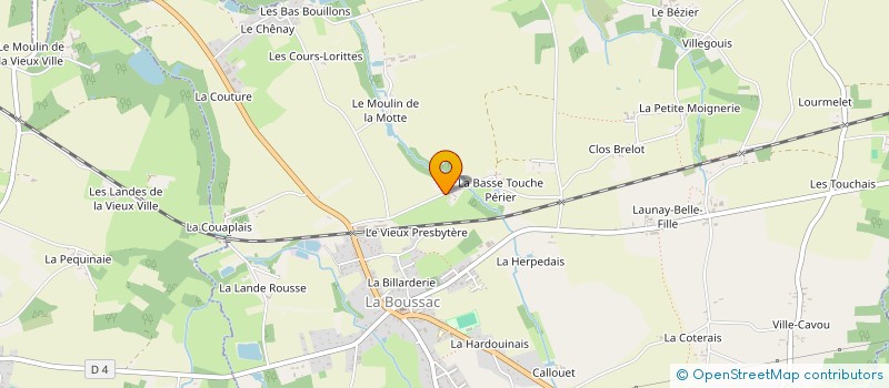 localisation de l'entreprise MONSIEUR GILBERT GEDOUIN  LA BOUSSAC