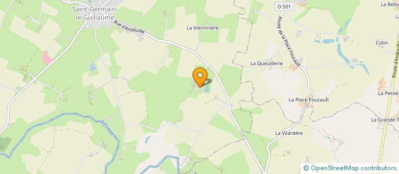 localisation de l'entreprise MONSIEUR GILBERT GENEST  SAINT-GERMAIN-LE-GUILLAUME