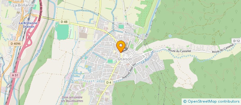 localisation de l'entreprise MONSIEUR GILBERT GERMAIN  ORAISON