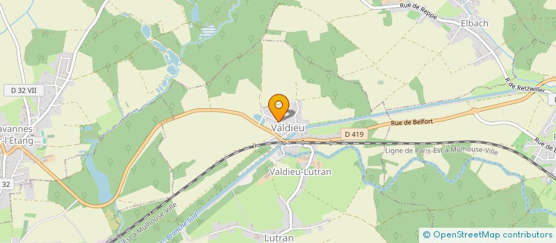 localisation de l'entreprise MONSIEUR GILBERT GESSIER  VALDIEU-LUTRAN