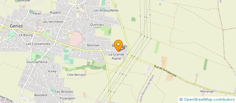 localisation de l'entreprise MONSIEUR GILBERT GIBOULET  GENAS