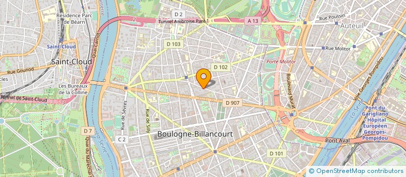 localisation de l'entreprise MONSIEUR GILBERT GINSBURGER à BOULOGNE-BILLANCOURT