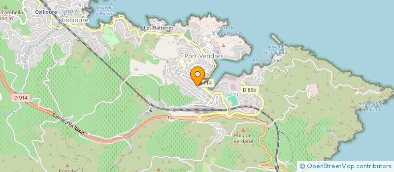 localisation de l'entreprise MONSIEUR GILBERT GIUSTI  PORT-VENDRES