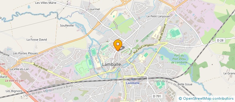 localisation de l'entreprise MONSIEUR GILBERT GOEFFIC  LAMBALLE-ARMOR