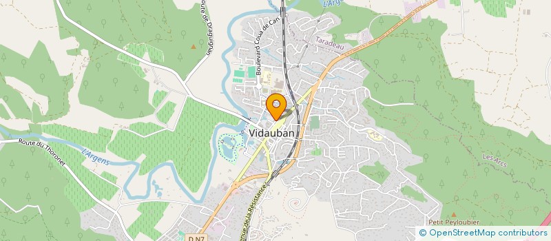 localisation de l'entreprise MONSIEUR GILBERT GONTIER  VIDAUBAN