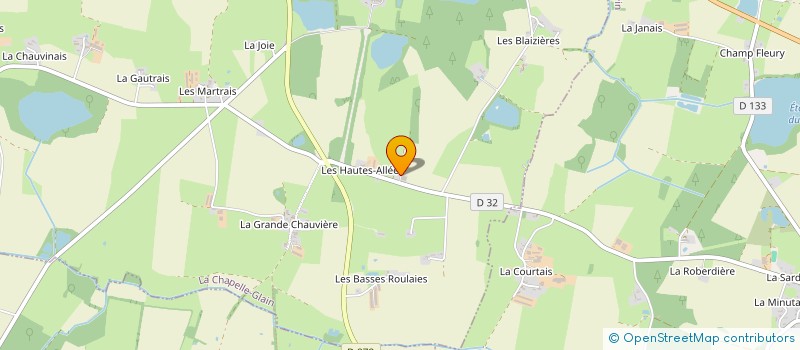 localisation de l'entreprise MONSIEUR GILBERT GONTIER  LA CHAPELLE-GLAIN