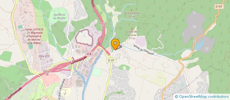 localisation de l'entreprise MONSIEUR GILBERT GOUPIL à FREJUS