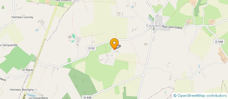 localisation de l'entreprise MONSIEUR GILBERT GOURDIER  COUVAINS