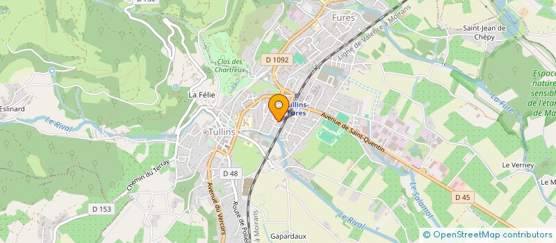 localisation de l'entreprise MONSIEUR GILBERT GOUY PAILLER à TULLINS