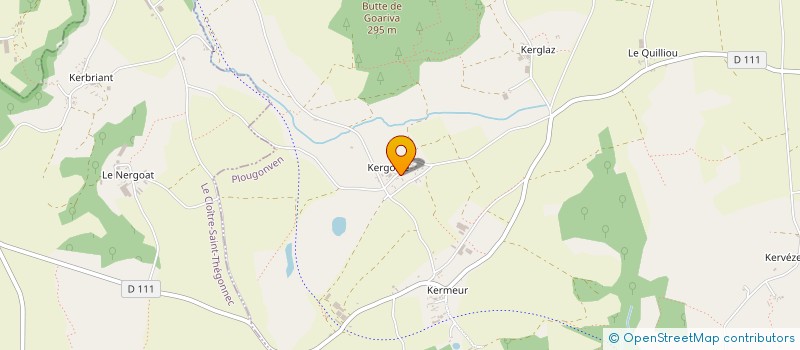 localisation de l'entreprise MONSIEUR GILBERT GRALL  PLOUGONVEN