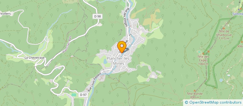 localisation de l'entreprise MONSIEUR GILBERT GRANDJEAN  PLANCHER-LES-MINES