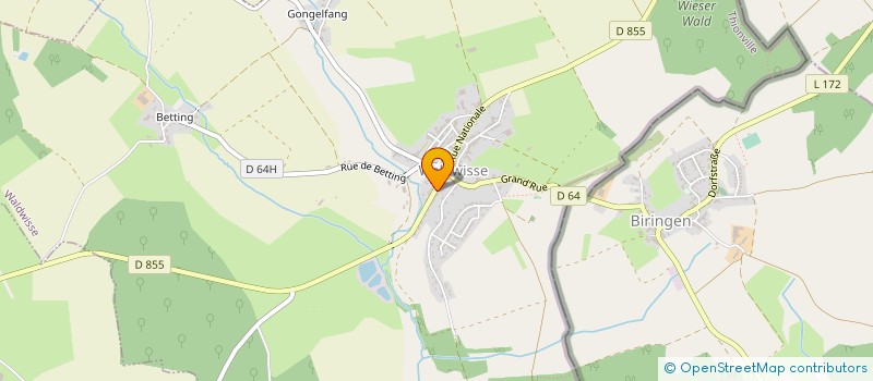 localisation de l'entreprise MONSIEUR GILBERT GRANTHIL  MALLING