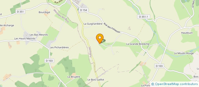 localisation de l'entreprise MONSIEUR GILBERT GRASTEAU à SAINTIGNY