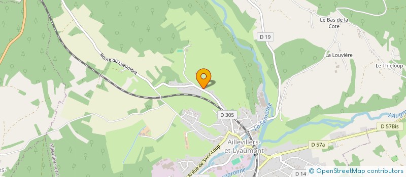 localisation de l'entreprise MONSIEUR GILBERT GROSJEAN  AILLEVILLERS-ET-LYAUMONT