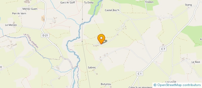 localisation de l'entreprise MONSIEUR GILBERT GUEGUEN  PLONEVEZ-DU-FAOU
