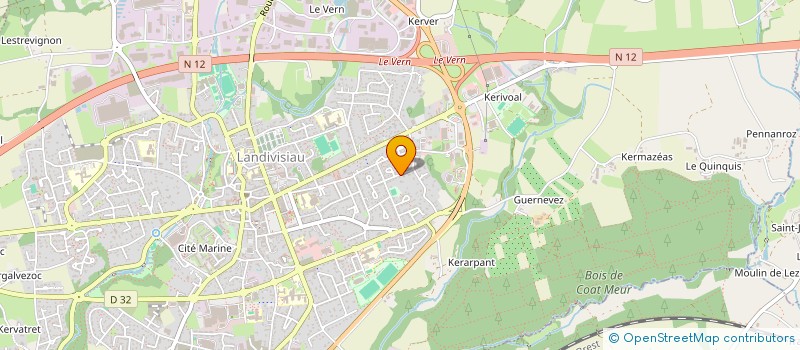 localisation de l'entreprise MONSIEUR GILBERT GUENNEGAN  BODILIS