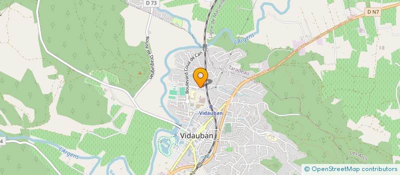 localisation de l'entreprise MONSIEUR GILBERT GUEVAL à VIDAUBAN