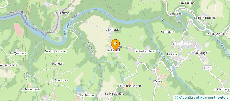 localisation de l'entreprise MONSIEUR GILBERT GUILBAUD  FRESSELINES