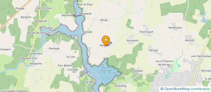 localisation de l'entreprise MONSIEUR GILBERT GUILLEMET  CRACH