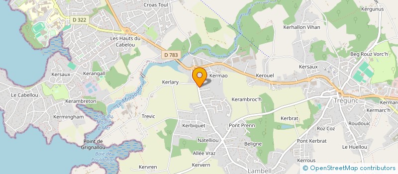 localisation de l'entreprise MONSIEUR GILBERT GUILLOU  TREGUNC