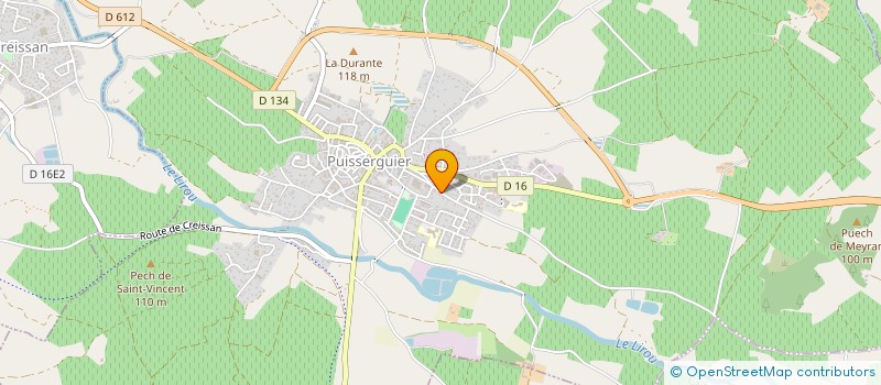 localisation de l'entreprise MONSIEUR GILBERT GUIN  PUISSERGUIER