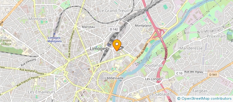 localisation de l'entreprise MONSIEUR GILBERT HALLIER à LIMOGES