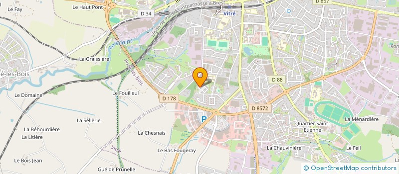 localisation de l'entreprise MONSIEUR GILBERT HAMARD  VITRE