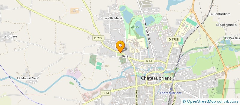 localisation de l'entreprise MONSIEUR GILBERT HAVARD à CHATEAUBRIANT