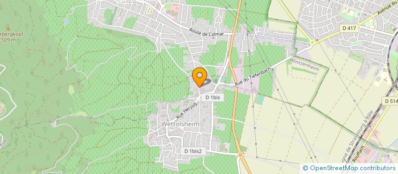 localisation de l'entreprise MONSIEUR GILBERT HEIL  WETTOLSHEIM