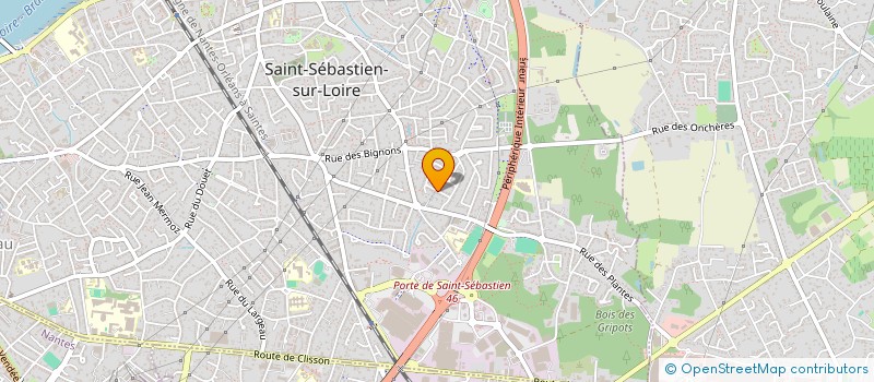 localisation de l'entreprise MONSIEUR GILBERT HERY  SAINT-SEBASTIEN-SUR-LOIRE