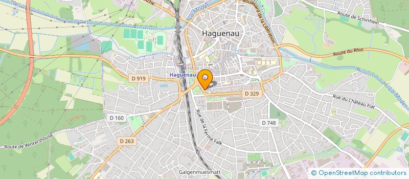 localisation de l'entreprise MONSIEUR GILBERT HETZEL  HAGUENAU