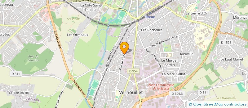 localisation de l'entreprise MONSIEUR GILBERT HUE à VERNOUILLET