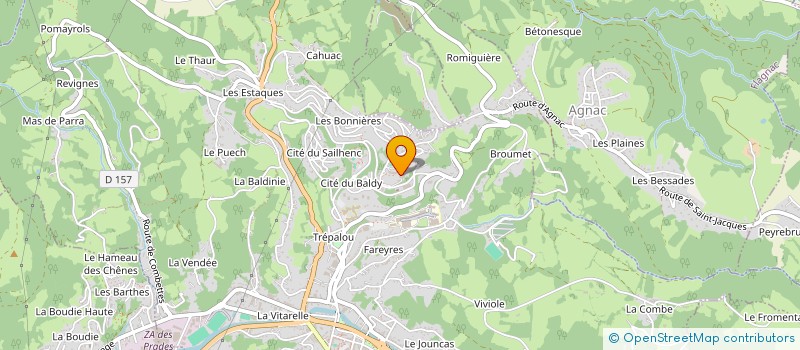 localisation de l'entreprise MONSIEUR GILBERT IMBERT à LIVINHAC-LE-HAUT