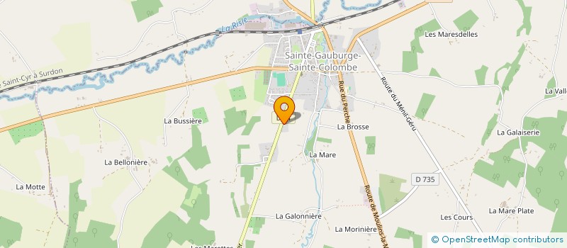 localisation de l'entreprise MONSIEUR GILBERT JAMETTI à SAINTE-GAUBURGE-SAINTE-COLOMBE
