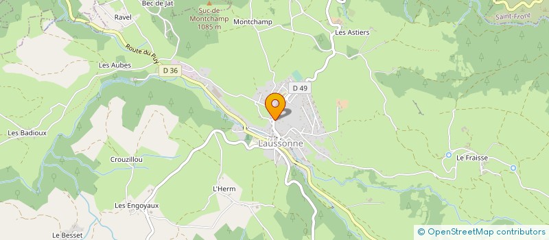 localisation de l'entreprise MONSIEUR GILBERT JAMON  LAUSSONNE