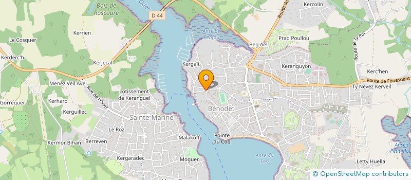 localisation de l'entreprise MONSIEUR GILBERT JAN à BENODET