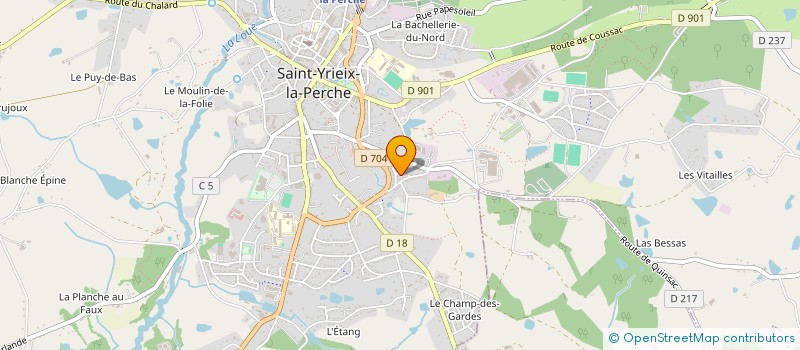 localisation de l'entreprise MONSIEUR GILBERT JARRY  ST YRIEIX LA PERCHE