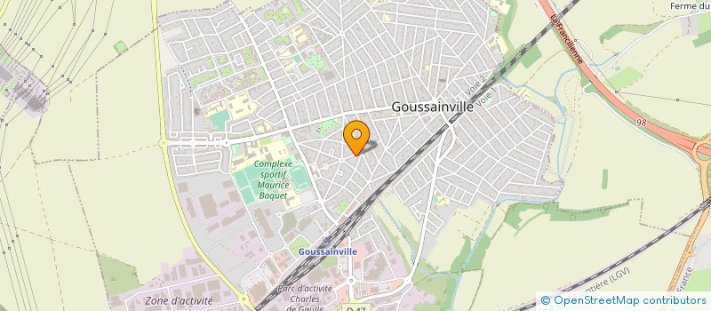 localisation de l'entreprise MONSIEUR GILBERT JEYARUBAN  GOUSSAINVILLE