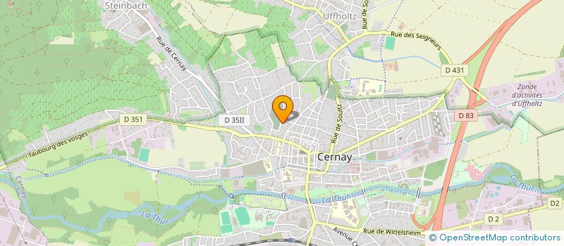 localisation de l'entreprise MONSIEUR GILBERT JOLLAIN  CERNAY