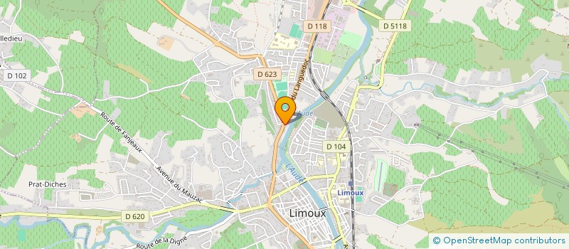 localisation de l'entreprise MONSIEUR GILBERT JOLY  LIMOUX