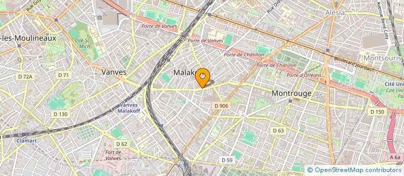 localisation de l'entreprise MONSIEUR GILBERT JUERY  MALAKOFF